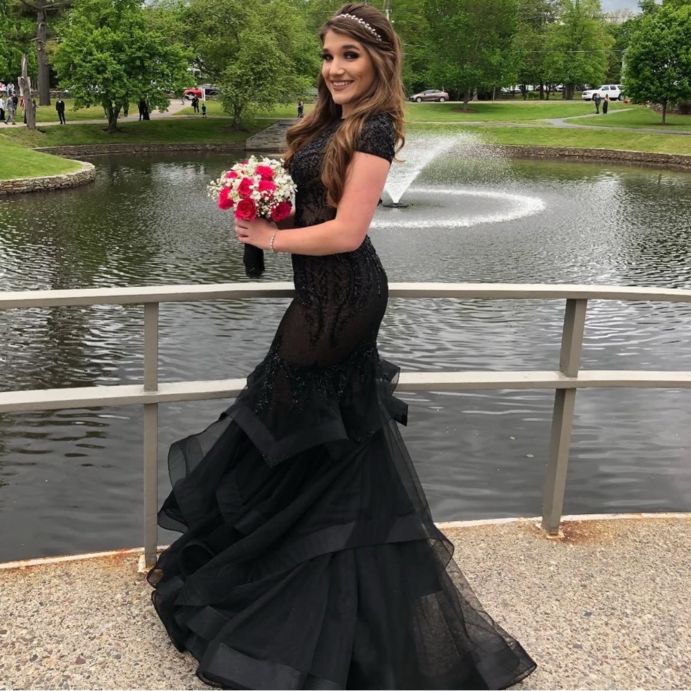 Elegant Black Evening Gown